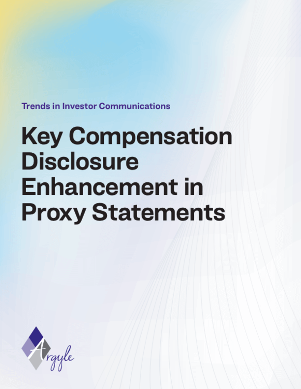 Key Compensation Disclosure Enhancement in Proxy Statements Thumbnail