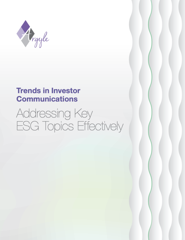 Trends in Investor Communications Addressing Key ESG Topics Effectively Thumbnail