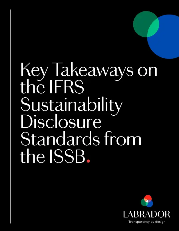 Key Takeaways on the IFRS Sustainability Disclosure Standards from the ISSB