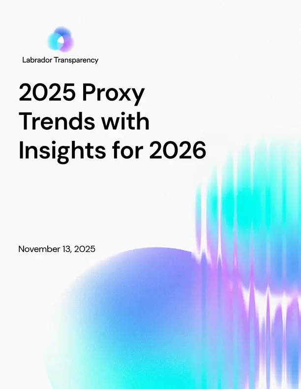 Proxy Statement Trends November 2025