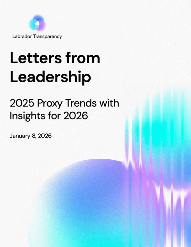 Letters from Leadership