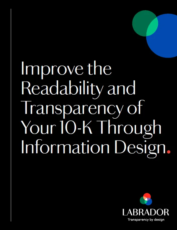 Improve the Readability and Transparency of Your 10-K Through Information Design