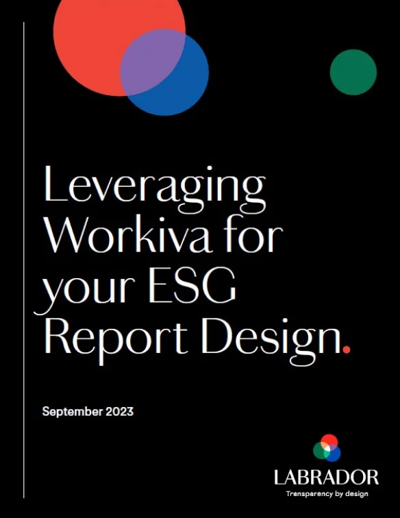 Leveraging Workiva for your ESG Report Design