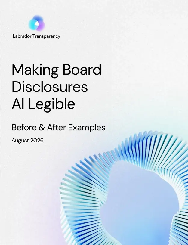 Making Proxy Disclosures Readable by AI August 2026 Thumbnail